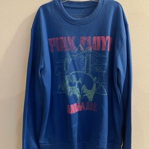 Electric Blue Pink Floyd Crewneck